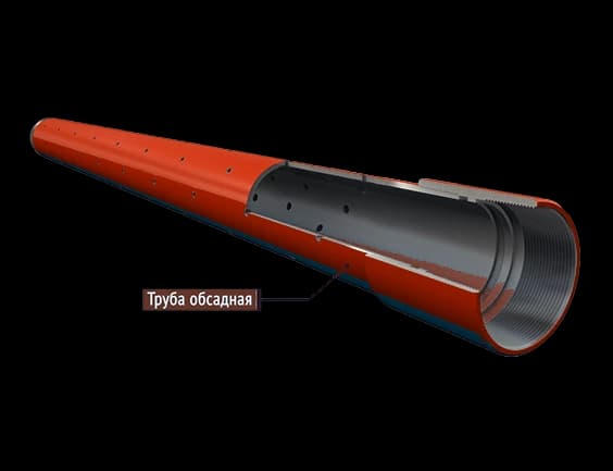 Фильтр ФСТП-О (фильтр скважинный труба перфорированная открытый)