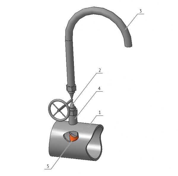 Пробоотборник муфтовый-ПМ (ТУ 3742-005-79172827-2012) - 50 мм