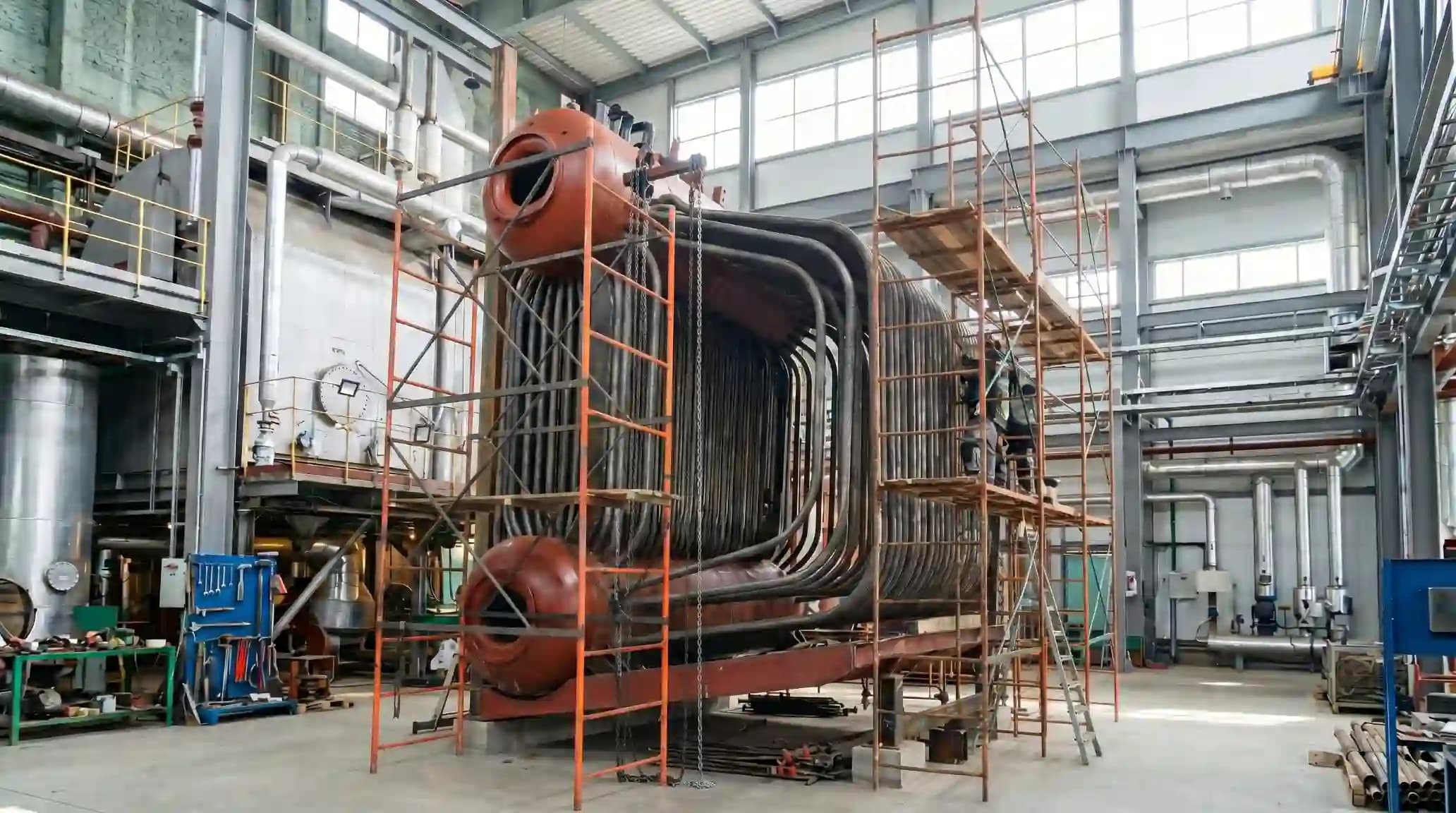 Строительство промышленного объекта: металлоконструкции и трубопроводы